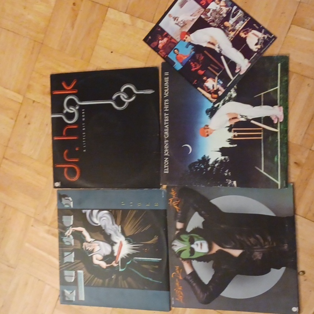 Elton John, Steve Miller Band, Dr. Hook, Kansas record albums vintage vi…